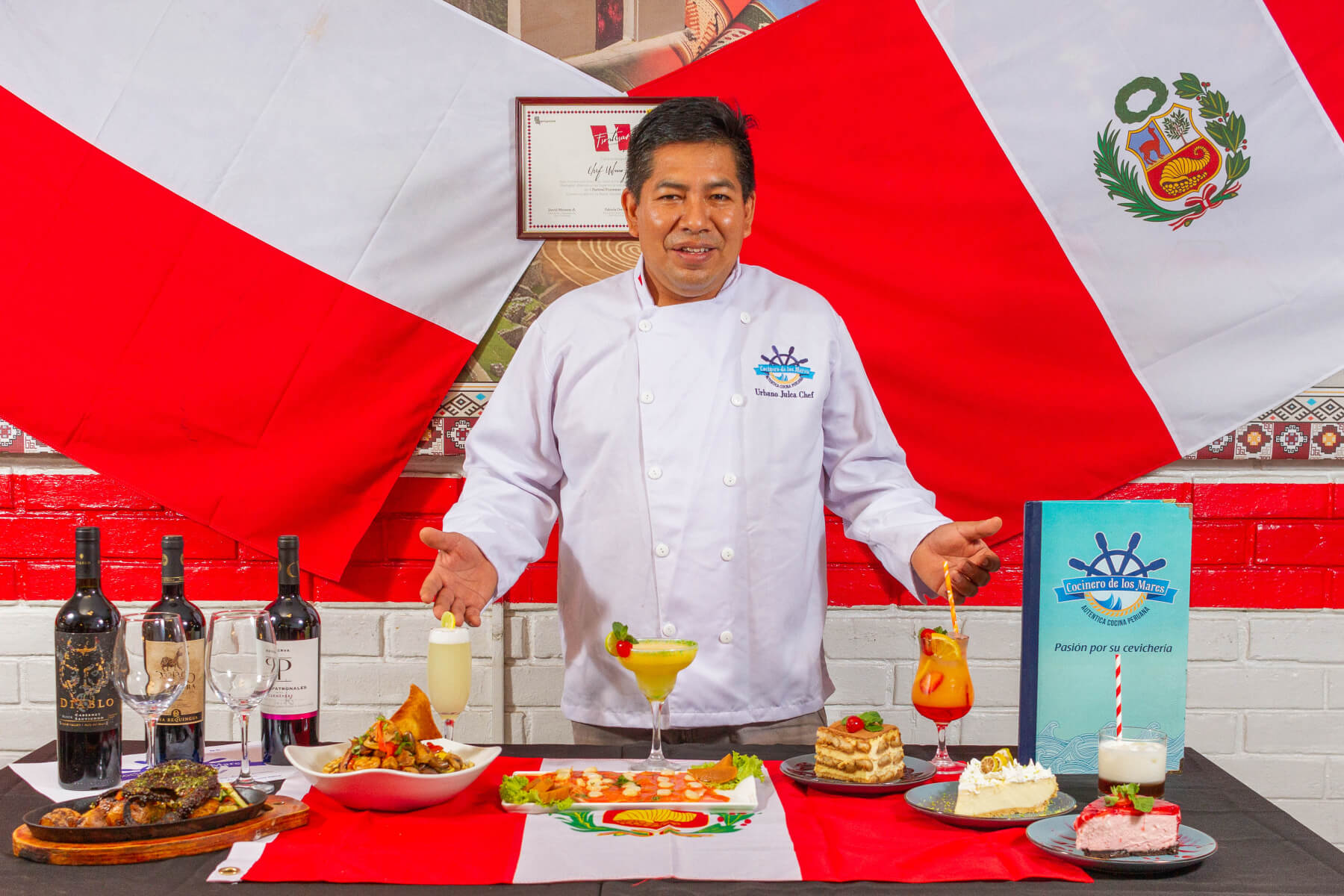 Chef Urbano y equipo - Chef de los Mares